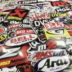 120Pcs Mixed Stickers Motocross Motorcycle Car ATV Racing Bike Helmet Decals Lot