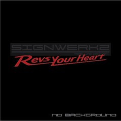 Revs Your Heart Decal sticker Yamaha moto gp YZR-500 YZM-R1 R3 R6 YZF-R1M Pair
