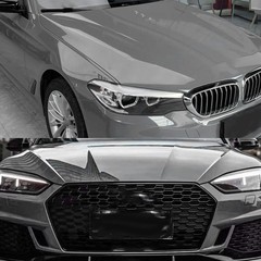 5FTx50FT PET Crystal Nardo Grey Vinyl Wrap Self-Adhesive Air Release US Stock