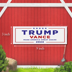 TRUMP VANCE 2024 Bumper Stickers | Vinyl | Water-resistant