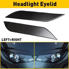 2/Fits 2003-2009 NISSAN 350Z Headlight Eyelids Eyebrow Cover Trim Carbon Fibe H