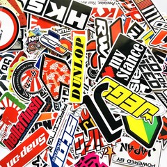 100Pcs Mixed Stickers Decals Motocross Motorcycle Car ATV Racing Bike Helmet Lot