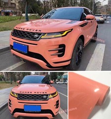 Entire Car Wrap High Glossy Pig Pink Crystal Metallic Vinyl Sticker Air Free US