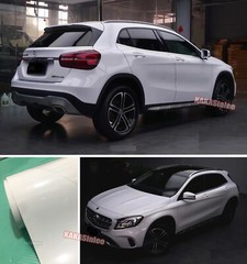 Solid White Ultra Glossy Chrome Metallic Full Car Vinyl Wrap SUV Hood Sticker US