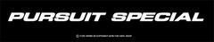 X1 6 inch wide “Pursuit Special” Plain Police Car Package Viny Decal P71, 9C1