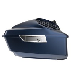 Midnight Blue Dual 8” Speaker Lids Fits Advanblack/Harley King Tour Pak Pack