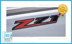 (2x) 14 – 18 Z71 Off Road Decals stickers Silverado Sierra Red Black FG7G5