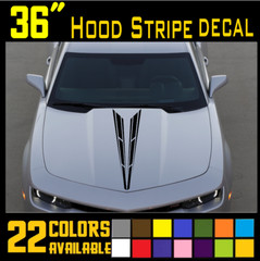 36″ Long Car Hood Decal Sticker Universal Auto Racing Body Stripe Vinyl [H6]