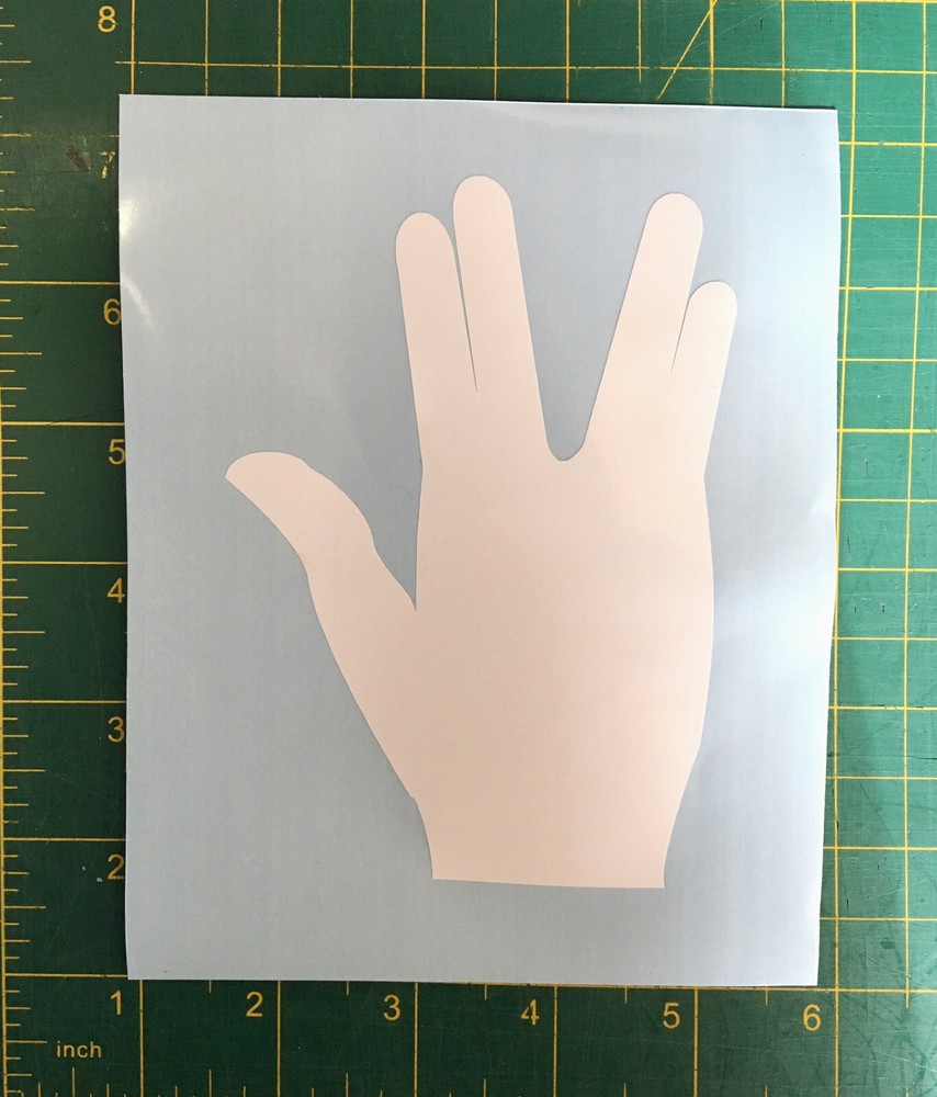 Live Long Prosper Hand Logo Vinyl Decal
