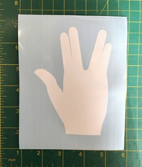 Live Long Prosper Hand Logo Vinyl Decal