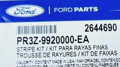 2024 2025 Ford Mustang GT Front Hood Stripe Faded Decal Sticker PR3Z-9920000-EA
