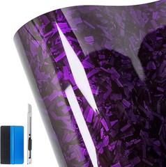 Purple Forged Carbon Fiber Vinyl Wrap Roll – DIY Car, Motorcycle, SUV, Truck …