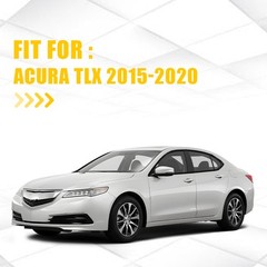Black Delete Blackout Window Overlay Vinyl Sticker For Acura TLX 2015-2020 1-10