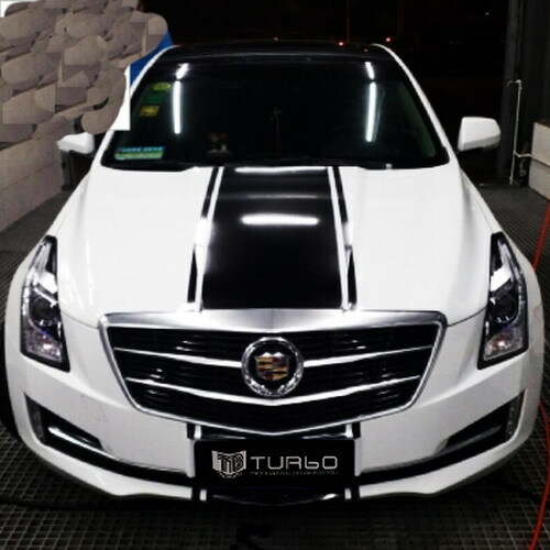 Car Stickers Racing Rally Stripes 17”(w) for ATS L Vinyl Hood Rear Decals ZC938