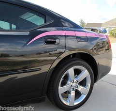Quarter panel body line accent decal decals stripe fits 06-2010 Dodge Charger