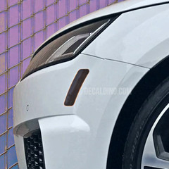Fits 2016+ Audi TT S Front Reflector Overlay Tint Kit – Smoke Side Marker 18