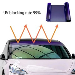 20x150cm Car Window Tint Vinyl Wrap Solar Film Sun Protection Protector DIY