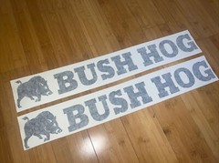 BUSH HOG Attachments 24” Decals x2 Farm Equipment Vinyl Decal Stickers Implement