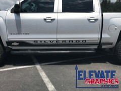 Fits Chevy Silverado Rocker One Stripes Vinyl Graphics Decals Sticker 1999-2024
