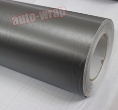 50FT X 5FT Full Car Wrap Grey Metal Brushed Steel Vinyl Satin Matte Sticker US
