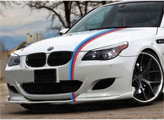 48″ BMW M-Power 3-Colored Racing Body Stripe Decal Custom DIY Sticker 4ft