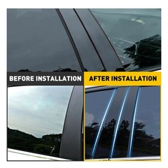 16X Fit Toyota Camry 2018-2021 Gloss Black Window Door Pillar Posts Decor Trim