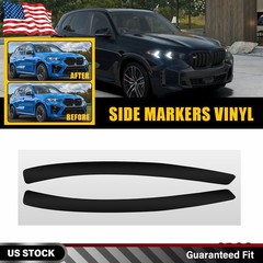 2PCS Precut Side Marker Light Blackouts Vinyl Overlay For 2024 2025 2026 BMW X5