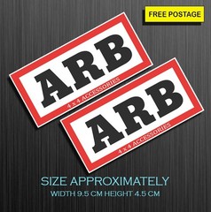 2X ARB Self Adhesive Vinyl Sticker