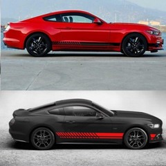 2 Pcs/Set Racing Stripes Decal Vinyl Sticker Graphic Universal Fit Cars & Trucks