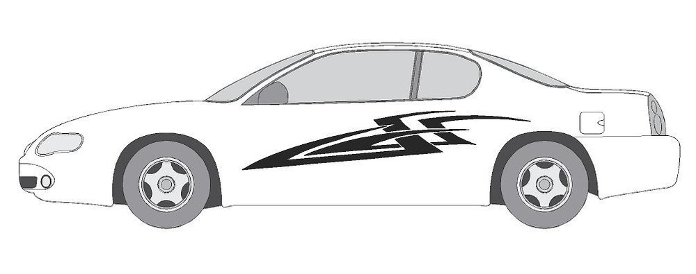 VINYL GRAPHIC #A1145 DECAL VEHICLE CAR TRUCK CROSS OVER SUV VAN SEMI MODERN AUTO
