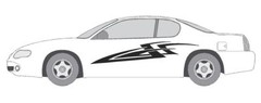 VINYL GRAPHIC #A1145 DECAL VEHICLE CAR TRUCK CROSS OVER SUV VAN SEMI MODERN AUTO
