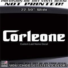 CUSTOM Last Name Vinyl Decal Die Cut High Quality Made in USA 1 Day Handling 💥