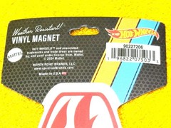 MATTEL ORIGINAL HOT WHEELS SINCE 1968 VINYL MAGNET WEATHER RESISTANT 90227206