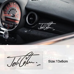 For mini sticker JCW stickers accessories For mini cooper sticker White 13*6cm