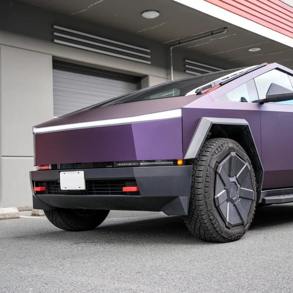 Cybertruck PreCut PPF Paint Protection Film Wrap Change Matte Midnight Purple
