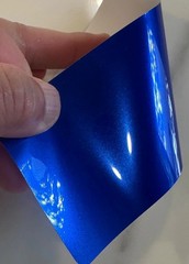 Metallic Royal Blue Cybertruck PreCut Paint Protection Film Wrap Color Change