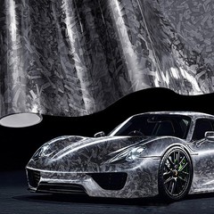 Premium Forged Carbon Fiber Vinyl Film Wrap Roll High Gloss Black Sticker Decal
