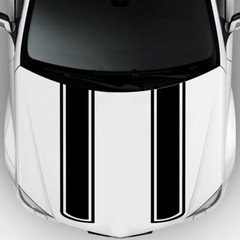 Racing Hood Stripe Decal Vinyl Stickers for Car SUV Truck Exterior Decoration