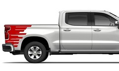 Bed skyscrapers graphics stickers decal compatible with Chevrolet Silverado