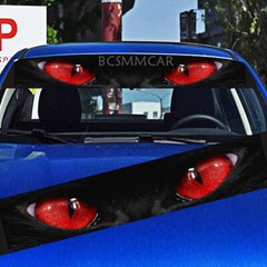Auto Sticker Sunshade Cat Eye Graphic Decal For Car Front Rear Glass Windshield