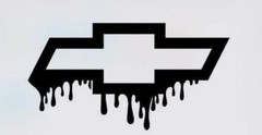 Chevy Drip Racing Text Vinyl Decal Window Sticker Truck Car Motorcycle JDM