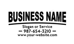 Business Sign Custom Name Advertising Car Lettering Decal kit Truck vinyl BS17