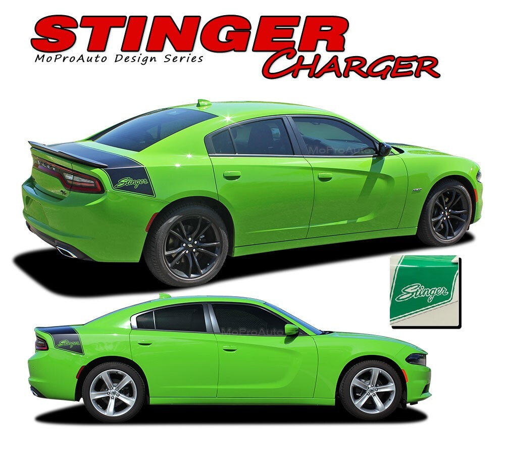For 2015-2023 Dodge Charger STINGER TAILBAND Trunk Stripes Hemi Graphic Decals