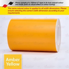 AMBER YELLOW 4″ 102mm Roll PIN STRIPE Car Striping Line TAPE Decal Vinyl Sticker