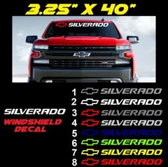 Chevrolet SILVERADO 40″ Windshield Graphic Vinyl Decal Sticker Vehicle Chevy