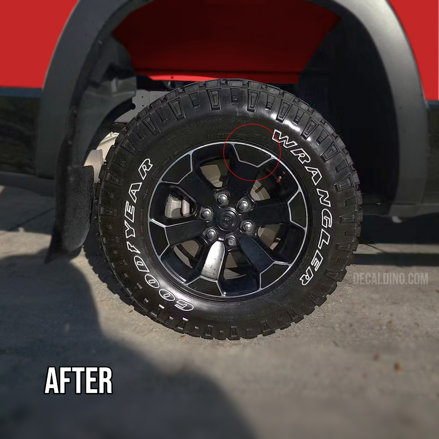 Fits Ram 1500 2019-2020 Rebel Wheel Rim Overlay Decals – Truck Custom Black Out