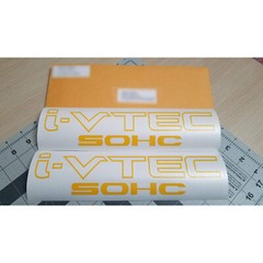 (2x) i-VTEC SOHC ( 10″ x 2.5″) Vinyl Decal Sticker for Honda Accord Civic Si RS