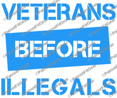 Veterans Before Illegals,Support Our Troops,We The People,Custom Vinyl Decal