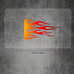 Flames Fire Hot Heat Sticker Decal – Right
