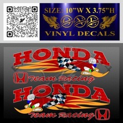 WOODY WOODPECKER RACING CAR DECAL VINYL STICKERS SET OF 2 RIGHT & LEFT #2417